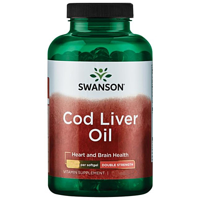 Swanson Cod Liver Oil 350 mg 180 kapslí