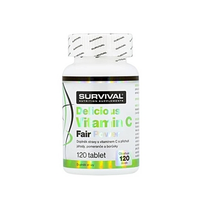 Survival Delicious Vitamín C Fair Power, 120 tablet