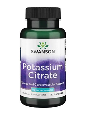 Swanson Potassium Citrate 99 mg 120 kapslí