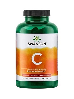 Swanson Vitamín C 1000 mg se šípkem 250 kapslí