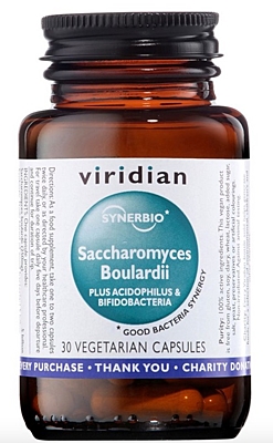 Viridian Saccharomyces Boulardii 30 kapslí