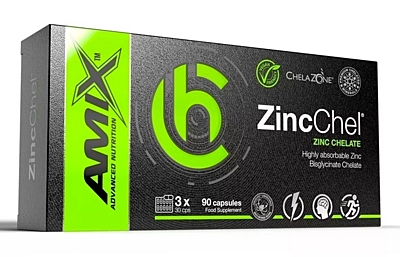 AMIX ChelaZone ZincChel 90 kapslí - EXP 09/2023