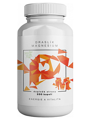 BrainMax Draslík Magnesium - Draslík citrát + Hořčík malát 200 kapslí