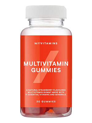 MyProtein Multivitamin Gummies Jahoda 60 kapslí
