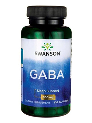 Swanson GABA 500 mg 100 kapslí